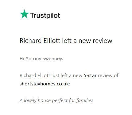 5 stay trustpilot review for Quay House New Year Stay: 