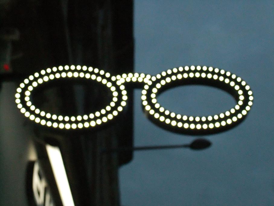 enseigne LED opticien