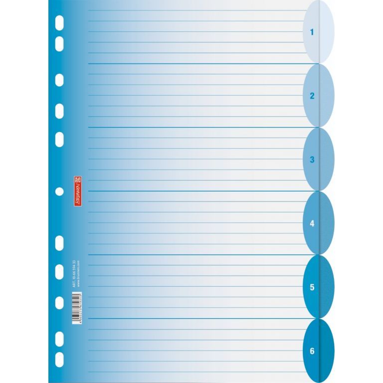 6 PART COLOURD DIVIDERS