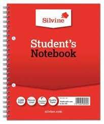 A5+ SILVINE STUDENT NOTEBOOK 138