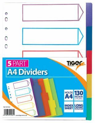 5 PART PLASTIC DIVIDERS