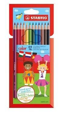STABILO 12 COLOUR PENCILS