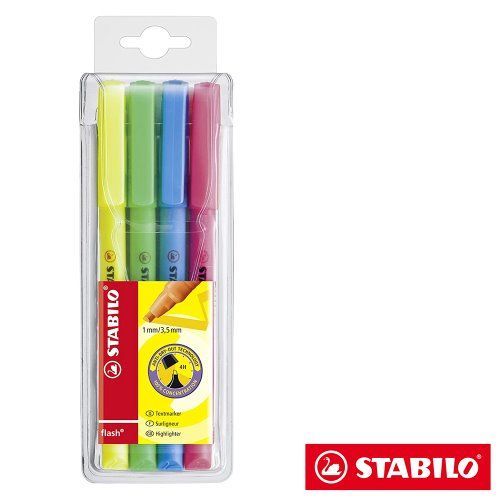 STABILO flash 4pcs wallet