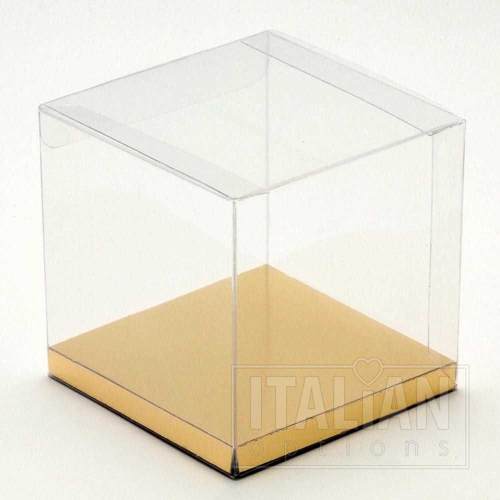 10 PK Transparent – cube box 100x100x100mm