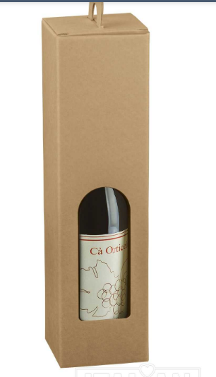 kraft 1 Bottle (With Window) 90x90x340mm