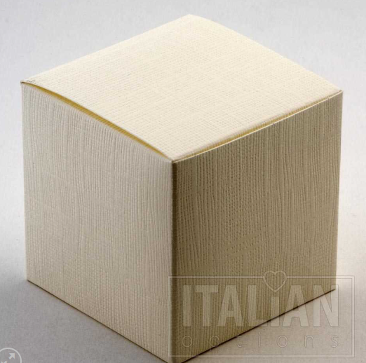 Ivory Silk Cube 70x70x70mm