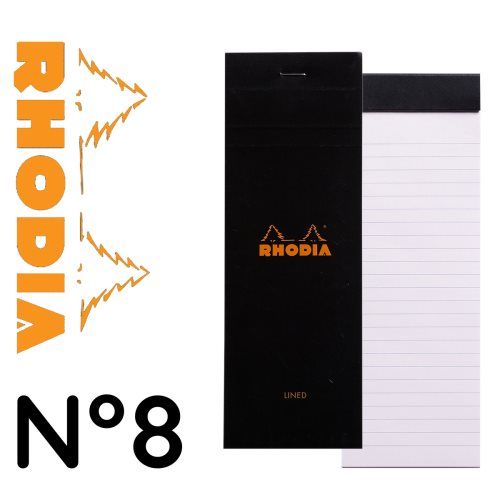 RHODIA NO.8 BLACK