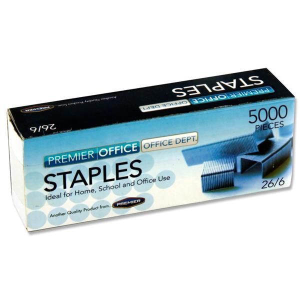 Box 5000 26/6 Staples*