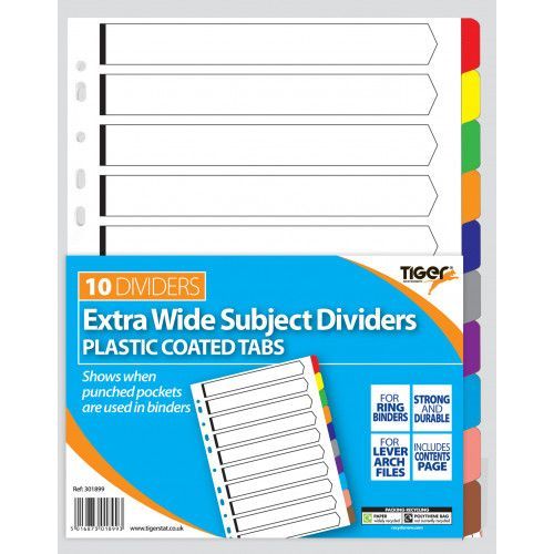 DIVIDER 10 EXTRA WIDE PL