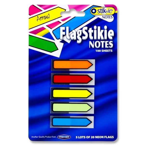 Stik-ie Notes 5x20 Sheet Flag Index Arro