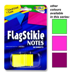 Stik-ie Notes 43x24mm Pop Up Flag Stikie