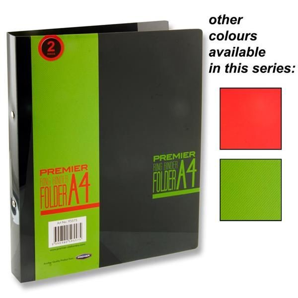 Premier A4 Ring Binder - Spectre 3 Asst