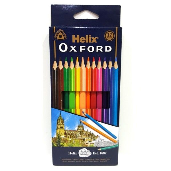 HELIX OXFORD 12 COLOURED PENCILS
