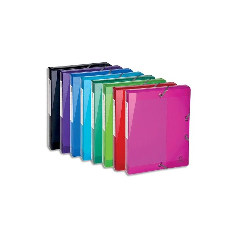 Box File Iderama Elas Fle A4 40mm PP Ast