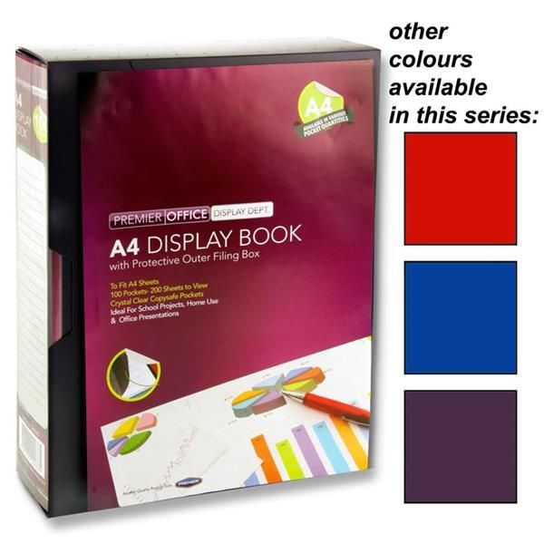 Premier Office A4 100 Pocket Display Boo