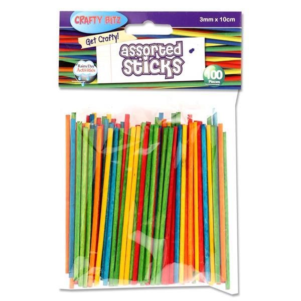 Crafty Bitz Color Ass Sticks pack 50