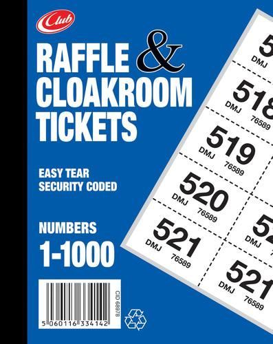 RAFFLE & CLOAKROOM TICKETS 1000