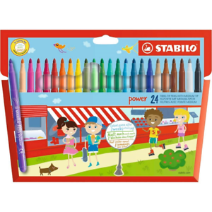 POWER 24 FIBRE TIP PENS