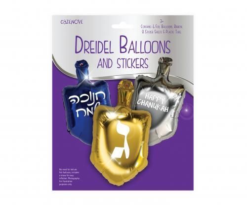 DB-3001 Dreidel Balloon & Stickers
