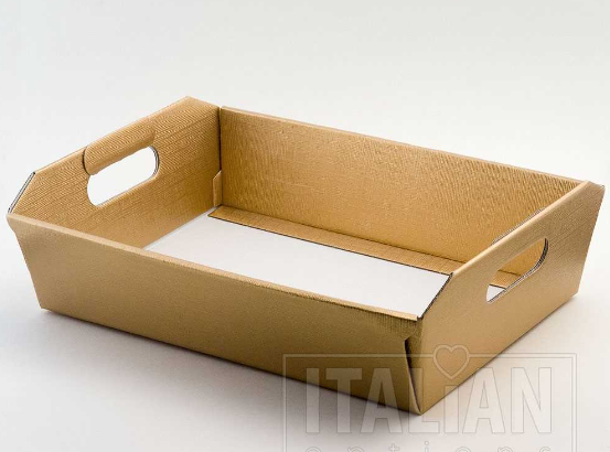 Gold Silk Tray 350x260x70mm