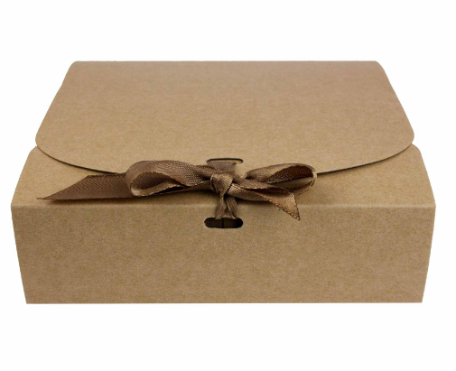 00509 SQUARE BROWN BOW 16.5x16.5x5