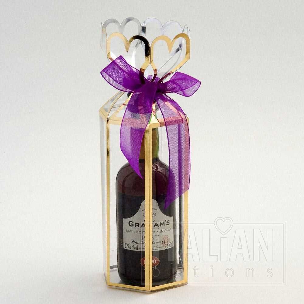 Transparent saccolo gold design 55x165mm