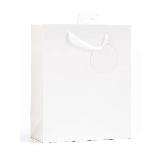 PLAIN WHITE MEDIUM G/BAG