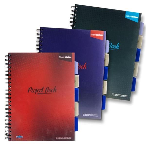 A4 250pg PP 5 Subject Project Book