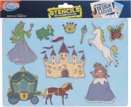 Crafty Bitz 185x265mm Stencil - Unicorn