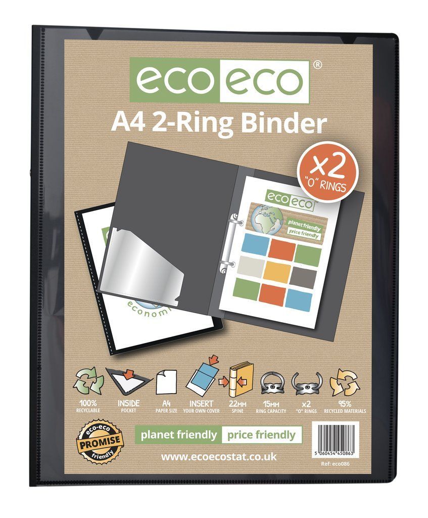 A4 95% Recycled Presentation 2 Ring Bind