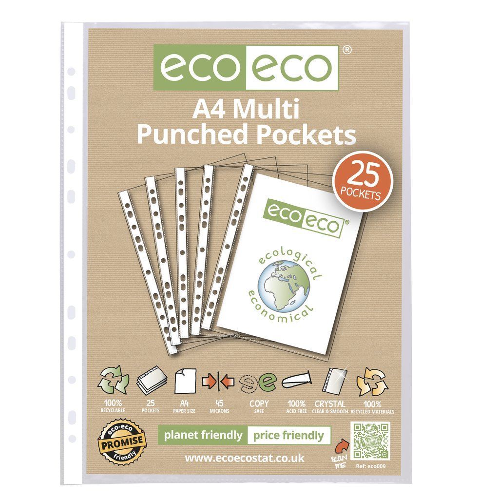 A4 45MIC Bag 25 Multi Punched Po