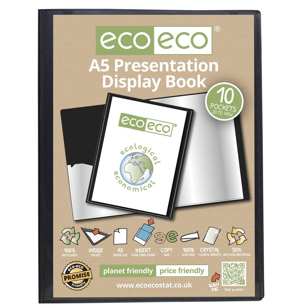 A5 50% Recycled 10 Pocket Presentation D