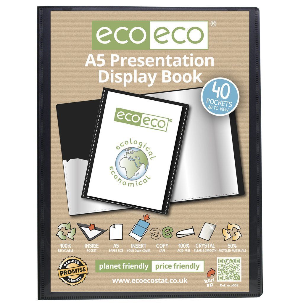 A5 50% Recycled 40 Pocket Presentation D