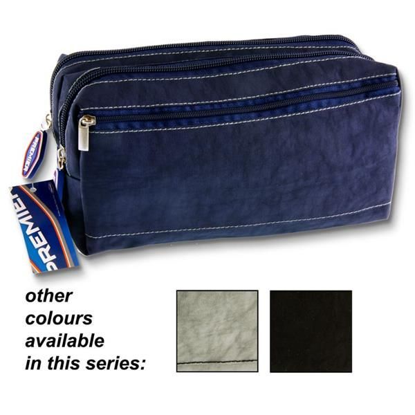 3 Pocket Zip Pencil Case - Bold