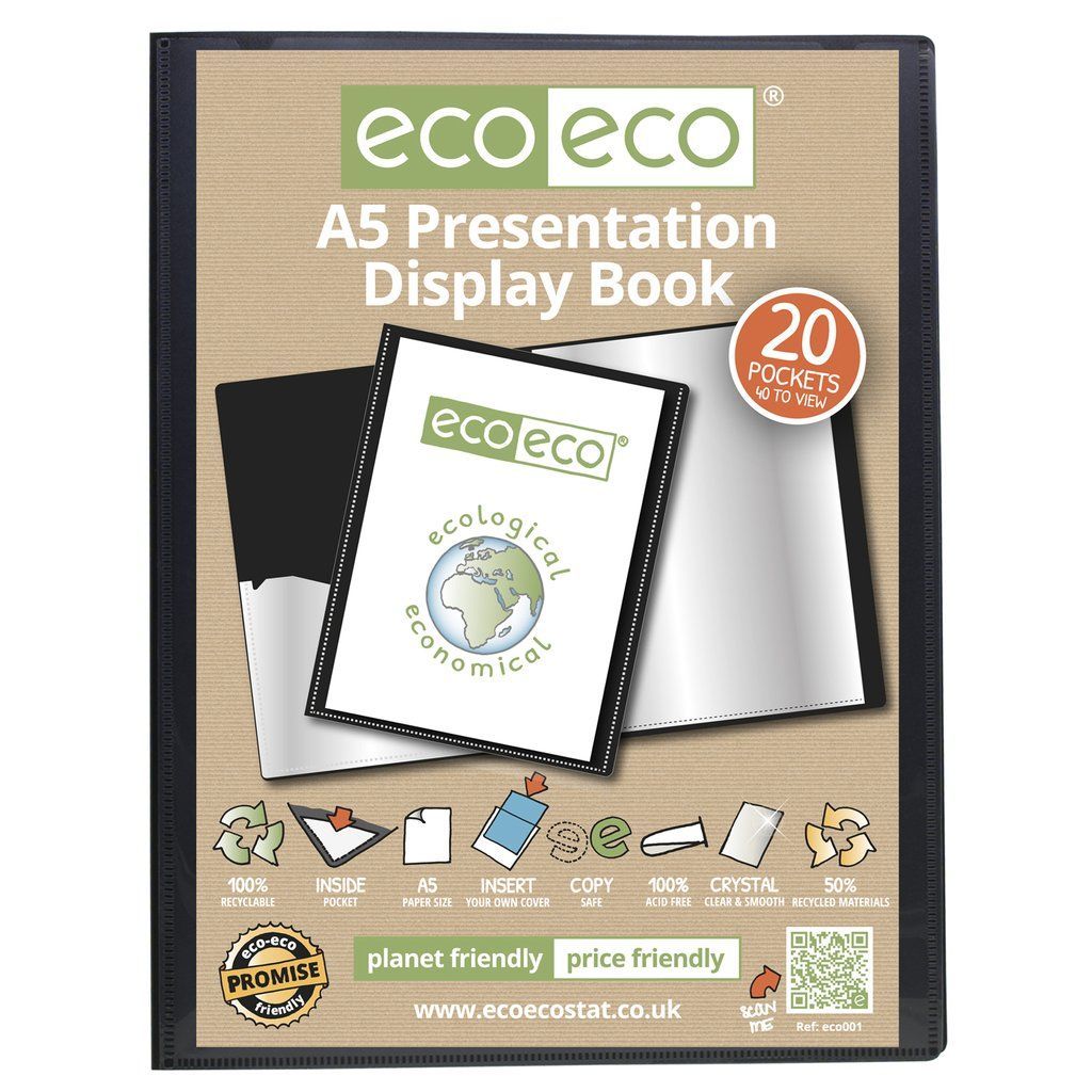 A5 50% Recycled 20 Pocket Presentation D