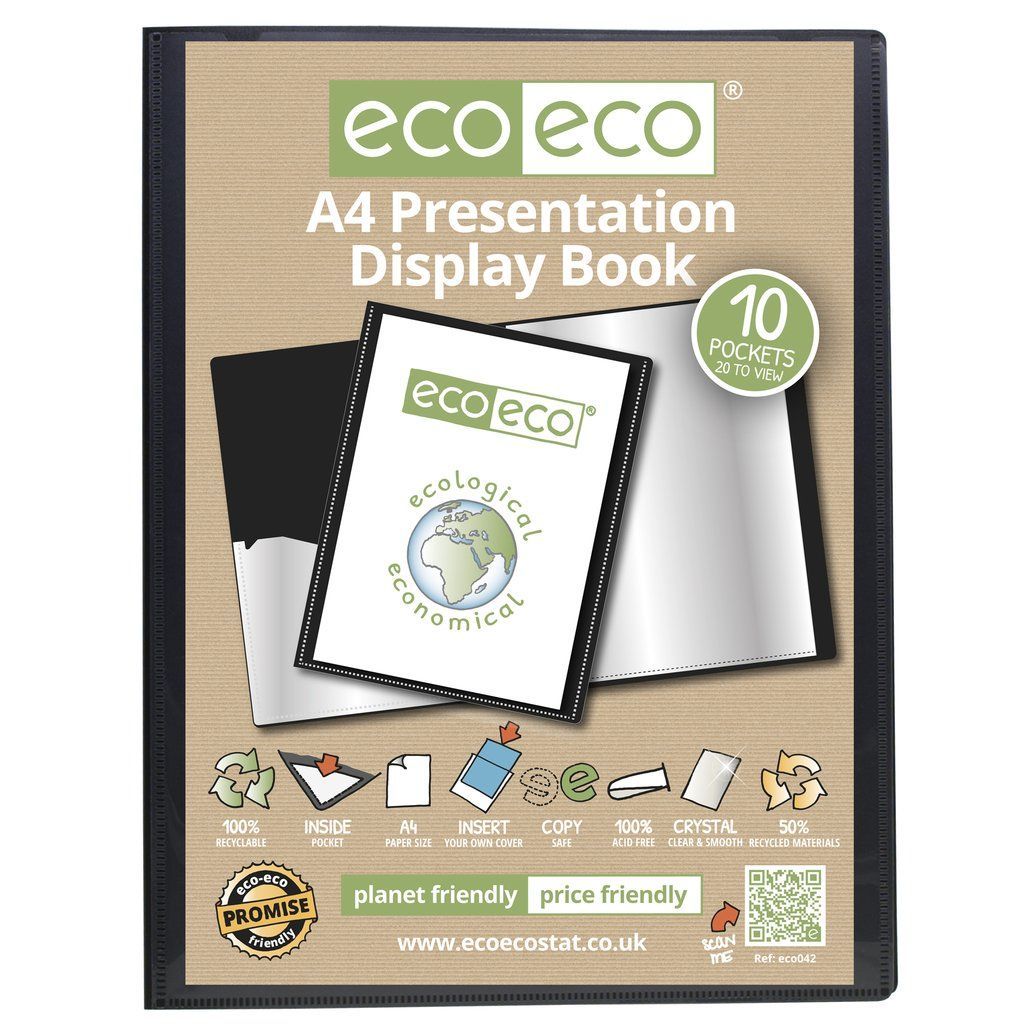 A4 50% Recycled 10 Pocket Presentation D