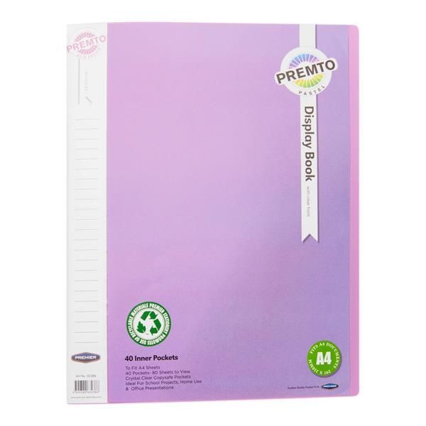 A4 40 Pocket Display Book - Wild Orchid