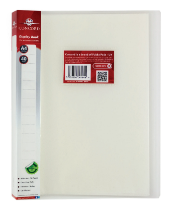 20 POCKET DISPLAY BOOK CLEAR