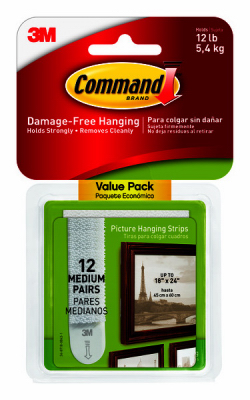 3m Command strips 5.4kg
