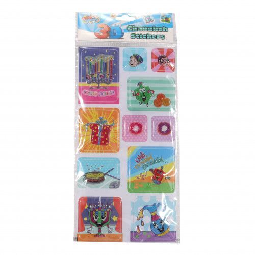 3D Chanukah Stickers