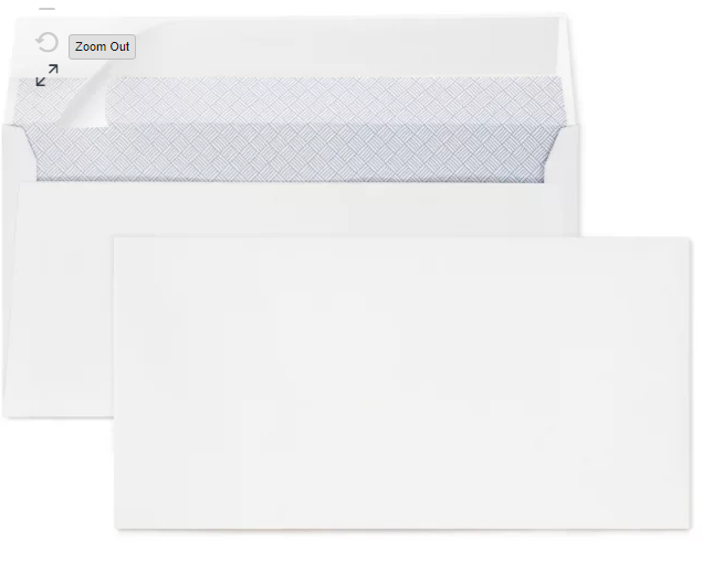 DL White Standard Envelopes. 50 piece