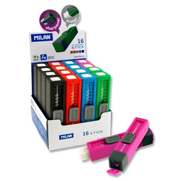 Milan Afilaborra Stick Erase & Sharpener