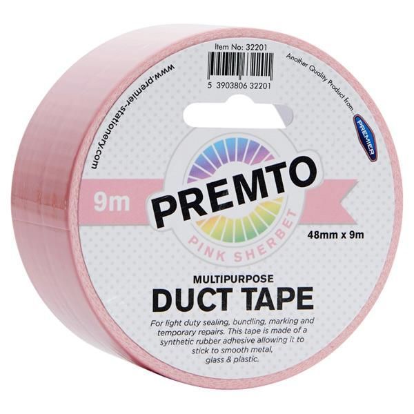 Duct Tape 48mm X 9m - Pink Sherbet