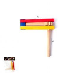 10.5cm colourful wooden gragger