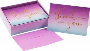 AMETHYST THANK YOU NOTES 14 cards
