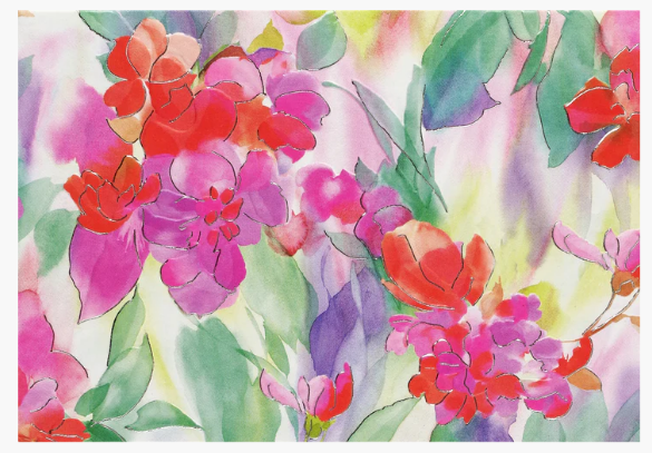 Watercolor Petals Note Cards