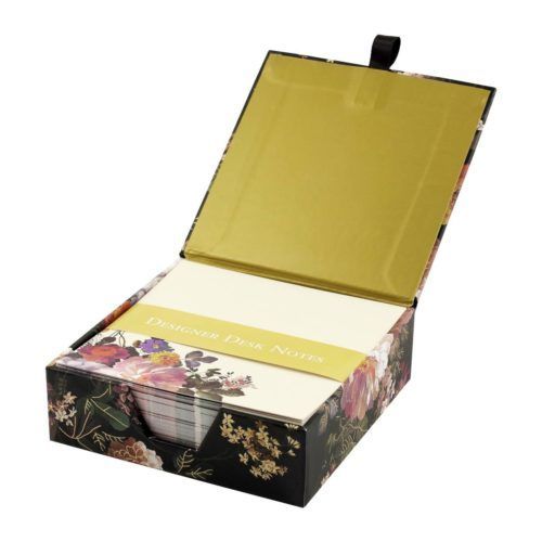 DESK NOTES MIDNIGHT FLORAL