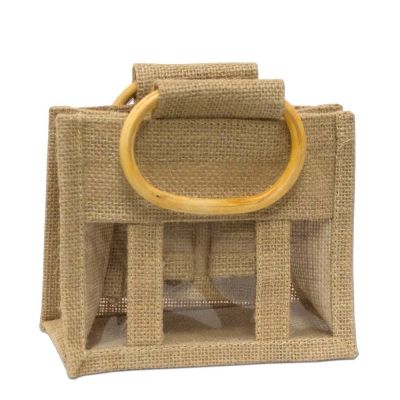 MINI 3 WINDOW JUTE BAG