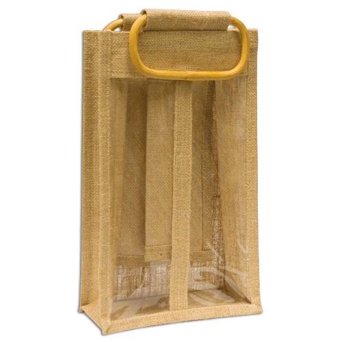 Jute 2 Bottle Bag