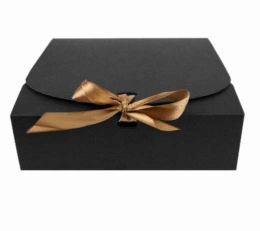 00511 BLACK BOX WITH SATIN RIBBON 16.16